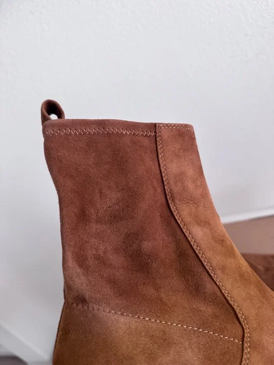 New Madewell The Idris Ankle Boot In Suede Size 9.5 - Picture 7 of 14